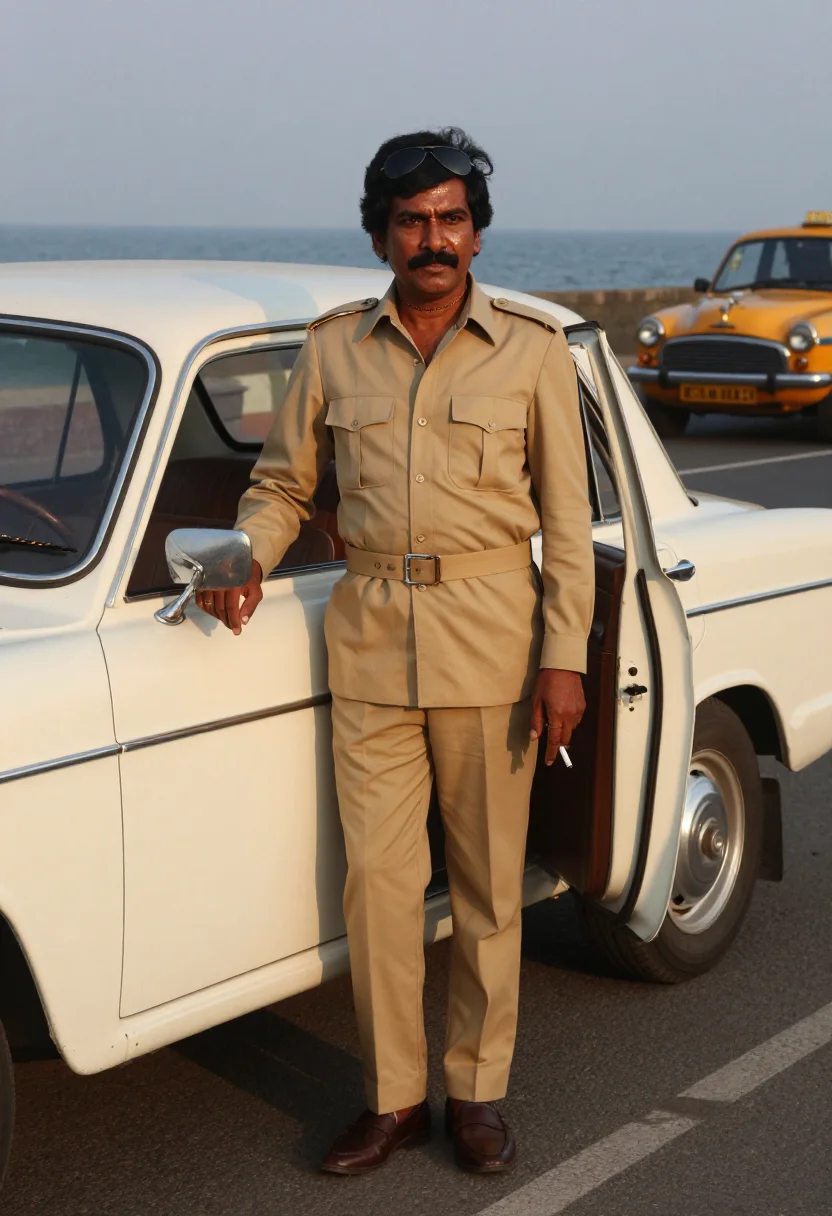 AI bombay don sample — portrait of a man, full-length portrait of an Indian man wit