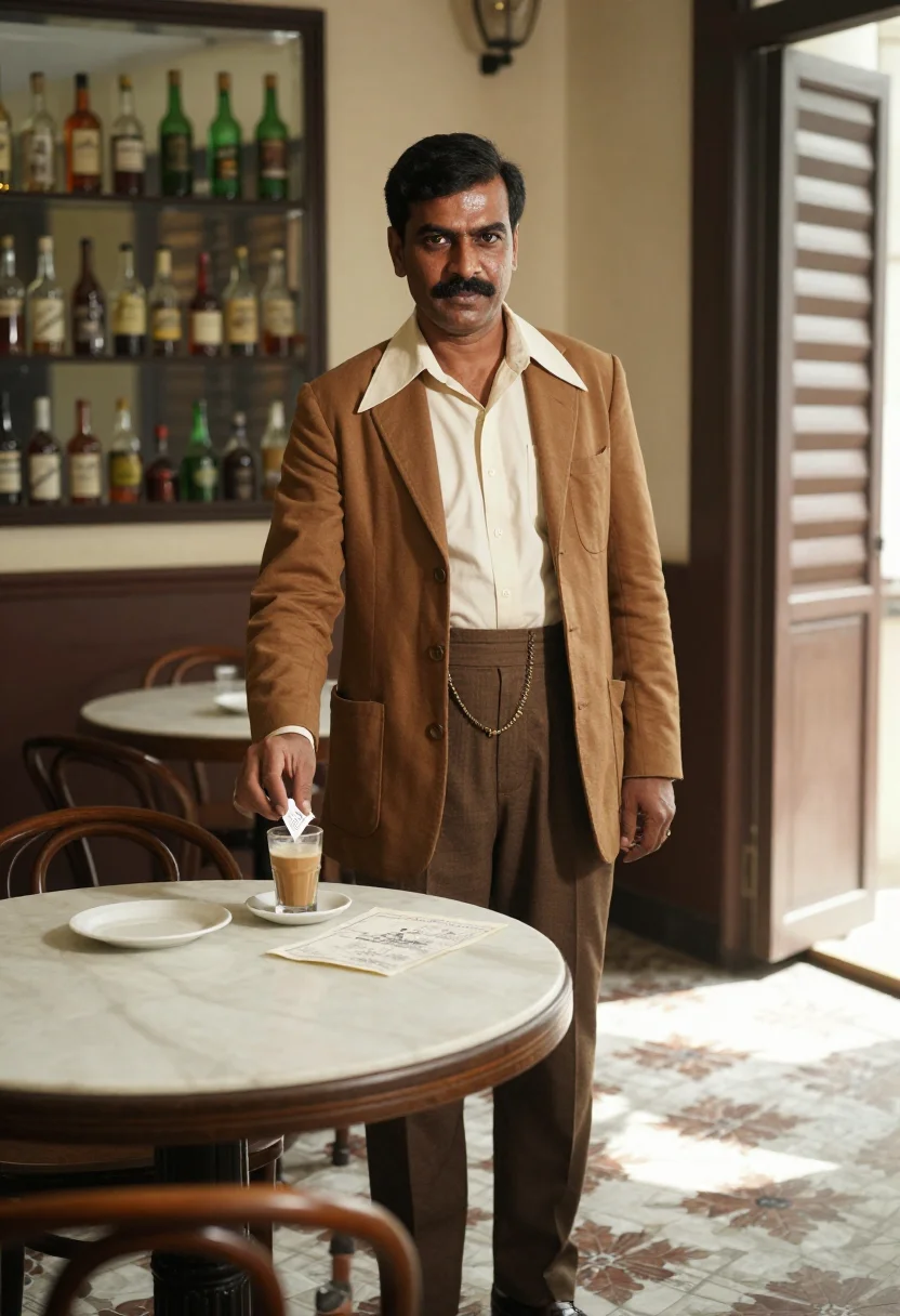AI bombay don sample — portrait of a man, three-quarter-length portrait of an India