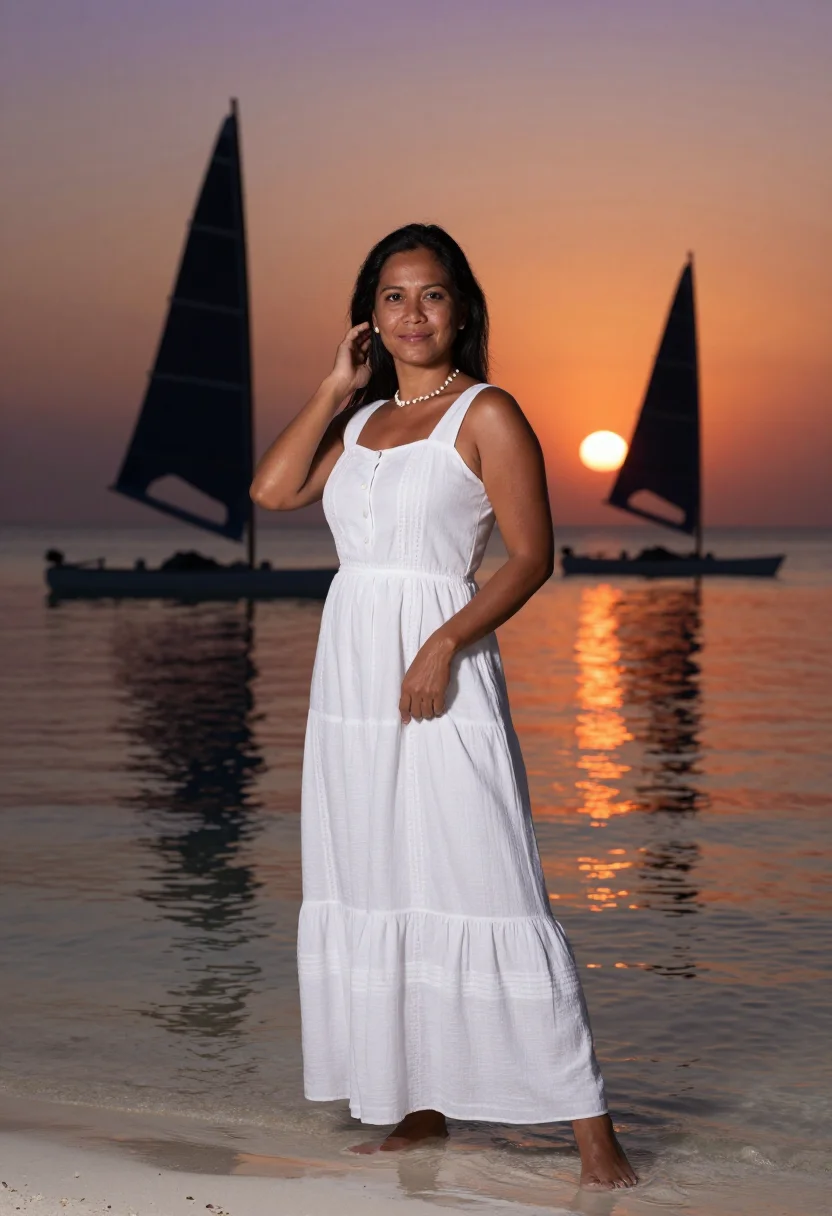 AI boracay sample — portrait of a woman, waist-up portrait of a Filipina woman i