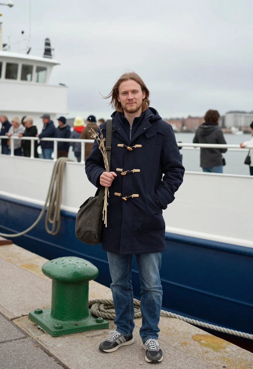 AI borg sample — portrait of a man, half-length portrait of a Swedish man wit