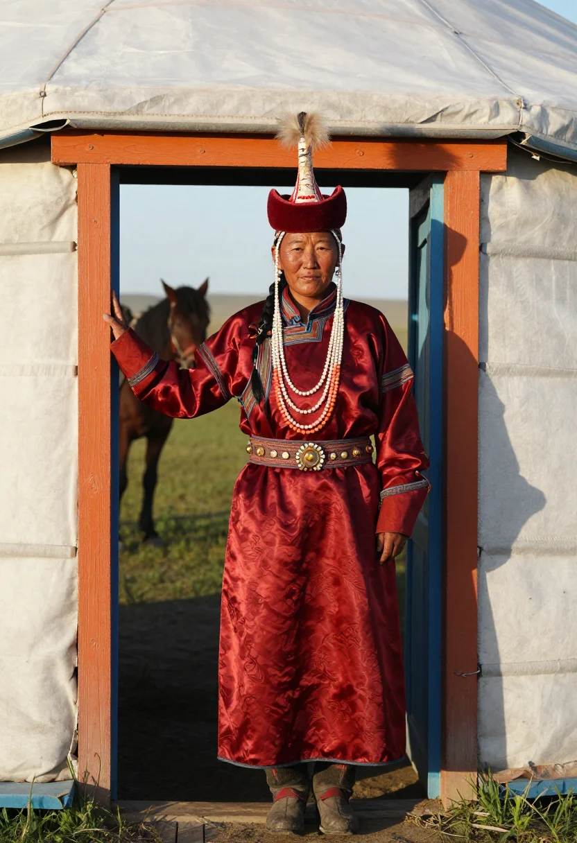 Example portrait from the AI Borte Khatun — Free Preview, Train Once