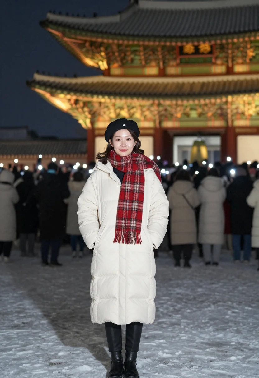 AI bosingak bell seoul sample — portrait of a woman, full-length portrait of a Korean woman