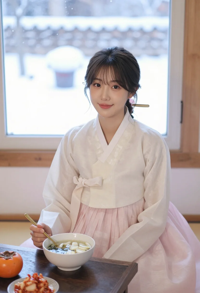 AI bosingak bell seoul sample — portrait of a woman, tight half-length frontal portrait of a
