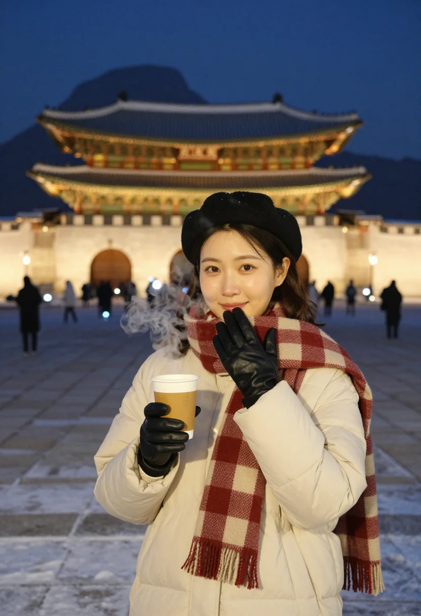 AI bosingak bell seoul sample — portrait of a woman, close half-length portrait of a Korean