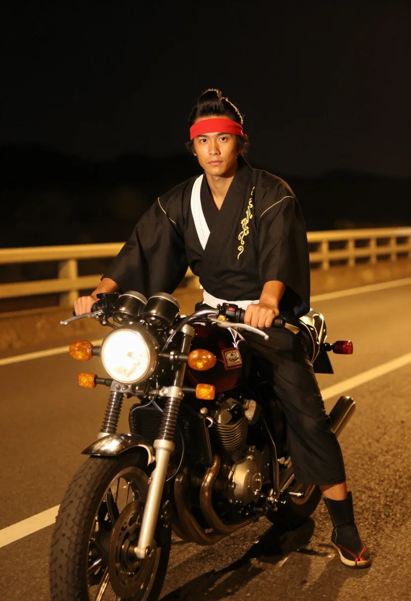 Example portrait from the AI Bosozoku — Free Preview, Train Once