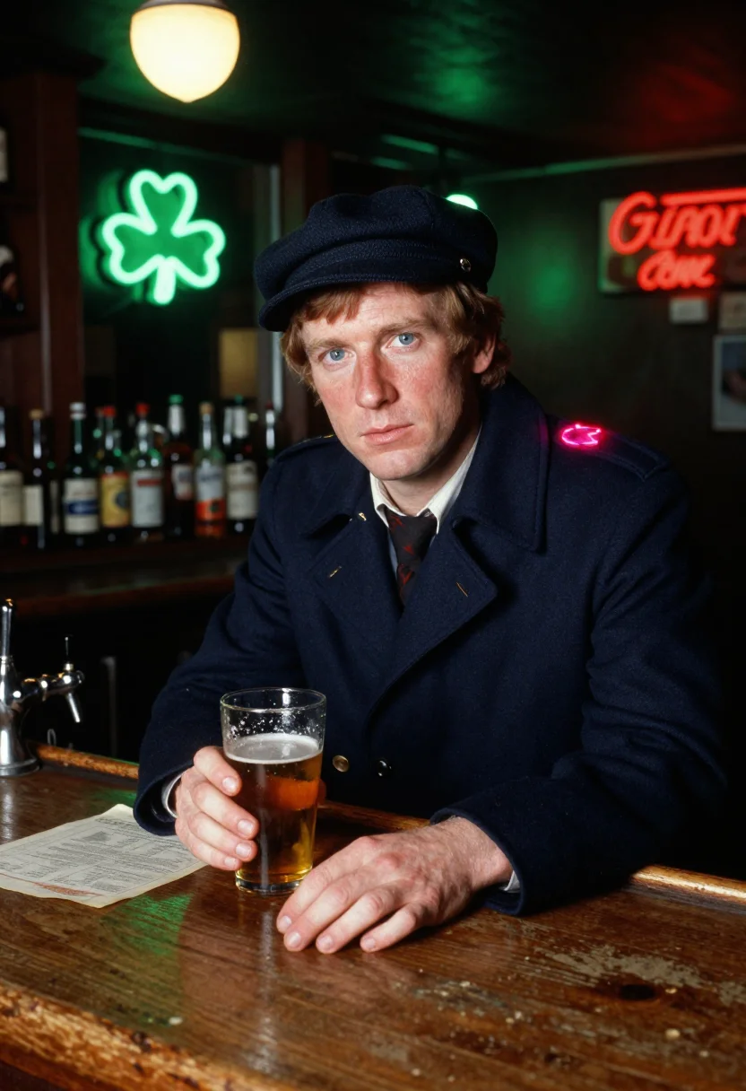 AI boston irish mob sample — portrait of a man, close half-length figure of an Irish-Amer