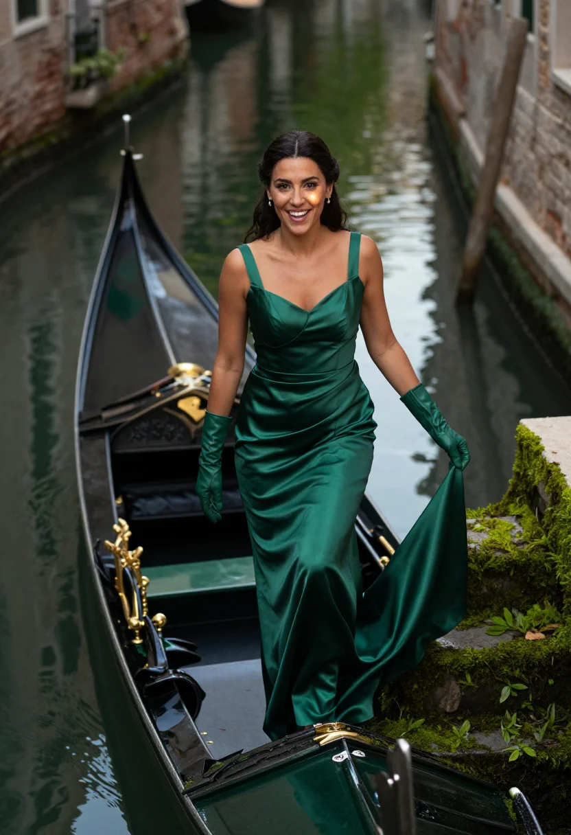 AI bottega green sample — portrait of a woman, full-length portrait of a Southern-Euro