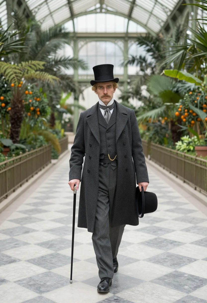 AI boulevardier sample — portrait of a man, full-length portrait of a Western-Europea