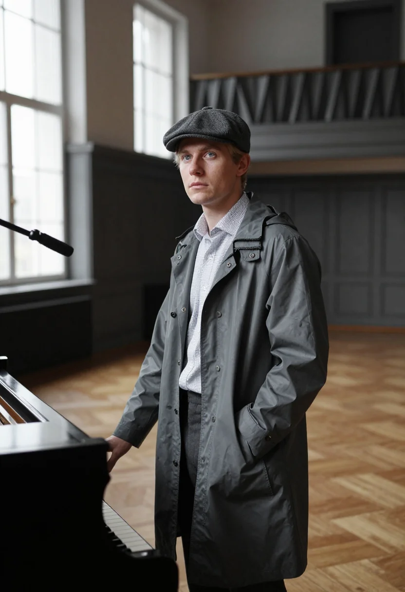 AI bowie thin white duke sample — portrait of a man, three-quarter-length portrait of a Wester