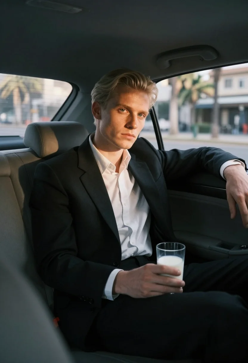 AI bowie thin white duke sample — portrait of a man, three-quarter-length portrait of a Wester