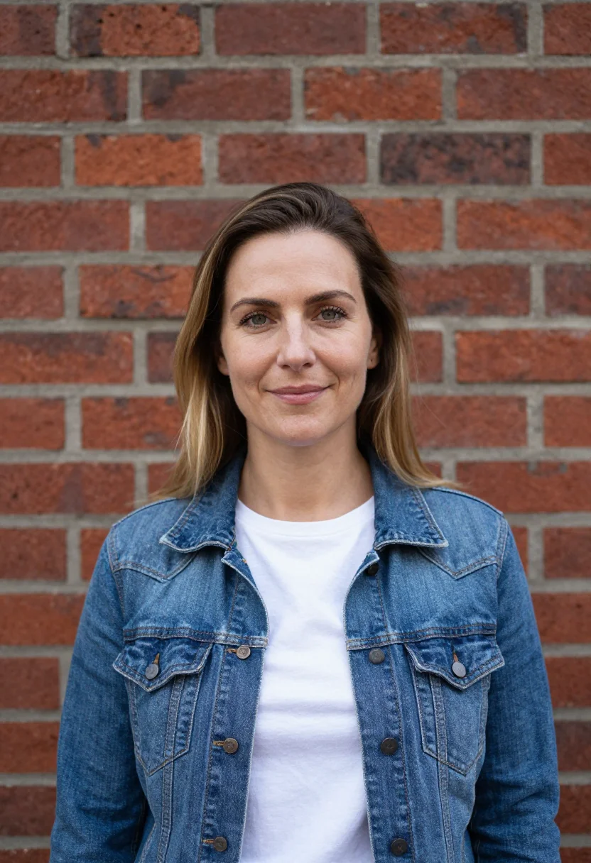 Example portrait from the AI Brick Wall Headshot — Free Preview, Train Once