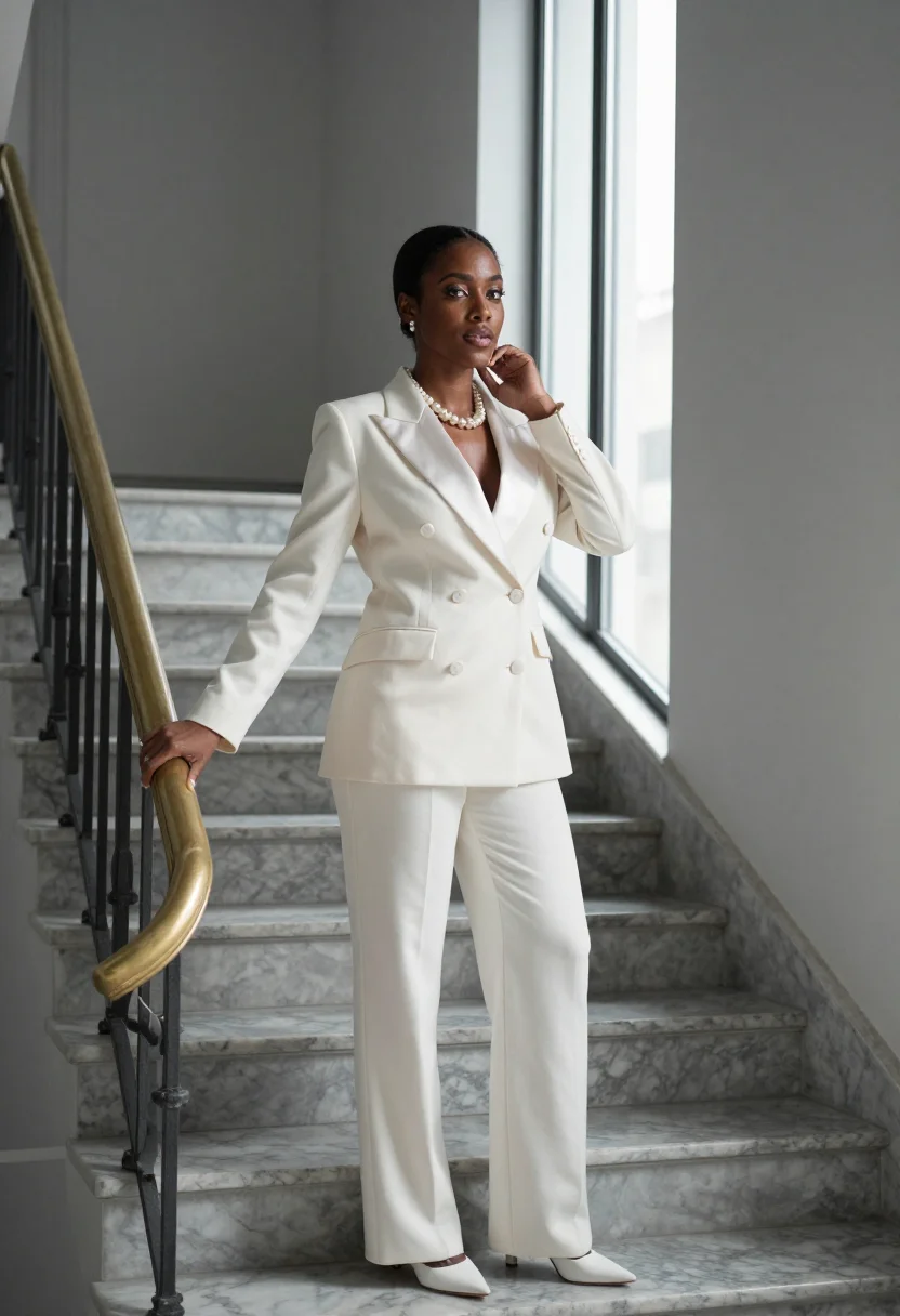 AI bridal suit sample — portrait of a woman, half-length portrait of a Black woman w
