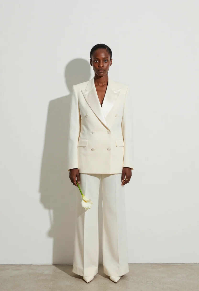 AI bridal suit sample — portrait of a woman, half-length portrait of a Black woman w