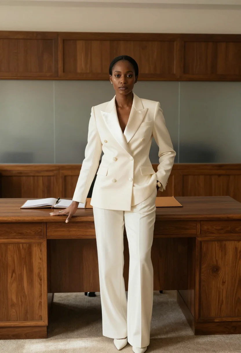 AI bridal suit sample — portrait of a woman, full-length portrait of a Black woman w
