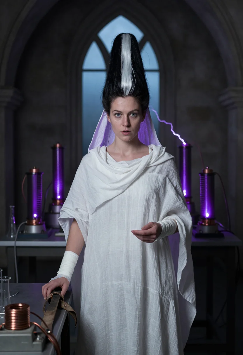 Example portrait from the AI Bride Of Frankenstein — Free Preview, Train Once