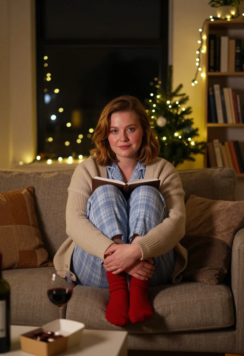 AI bridget jones sample — portrait of a woman, frontal three-quarter-length portrait o