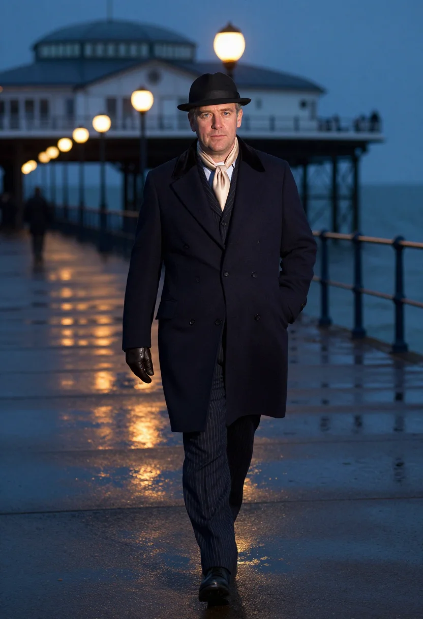 AI brighton pier gang sample — portrait of a man, full-length portrait of a fair-skinned En