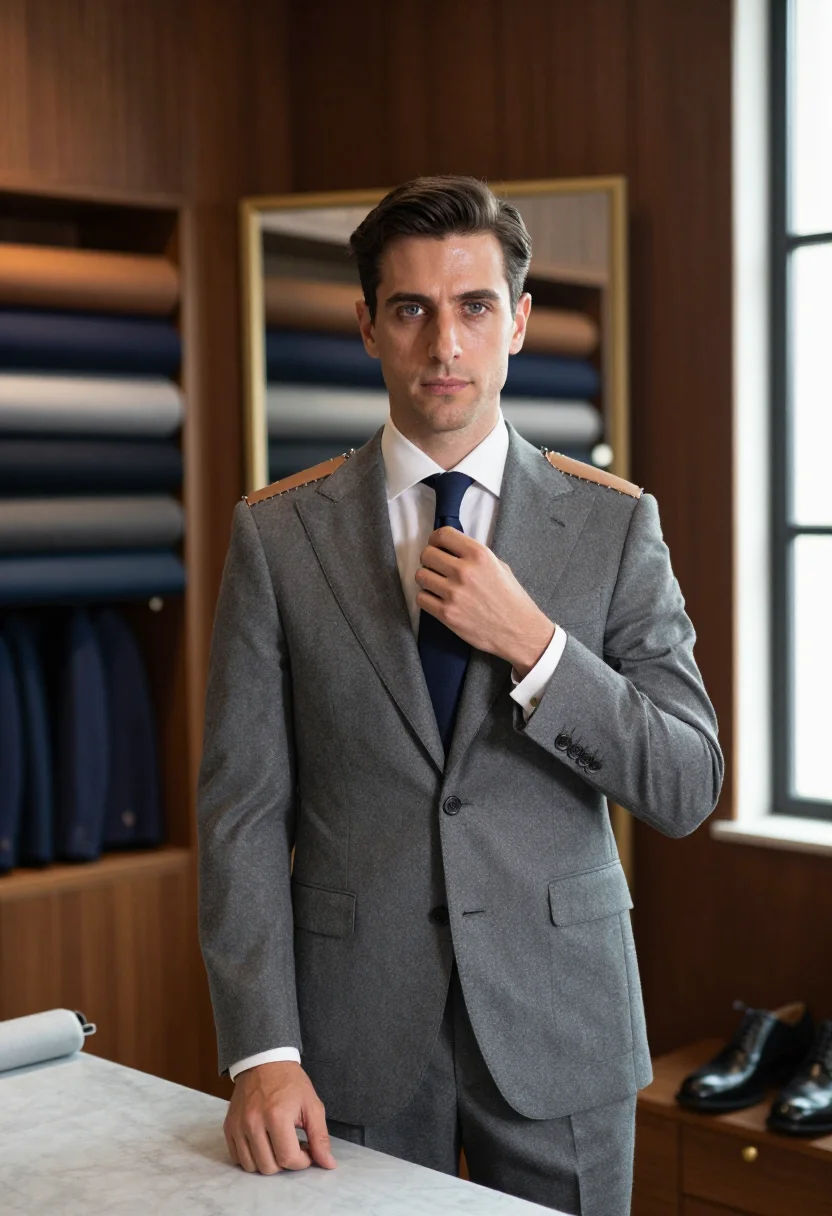 AI brioni roma sample — portrait of a man, chest-up portrait of an Italian man in hi