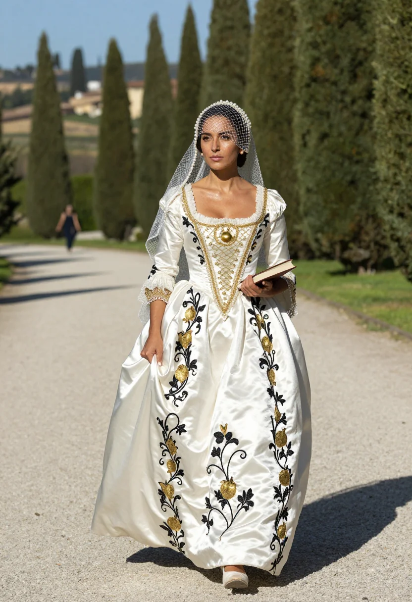 AI bronzino eleonora sample — portrait of a woman, full-length portrait of a Spanish woman