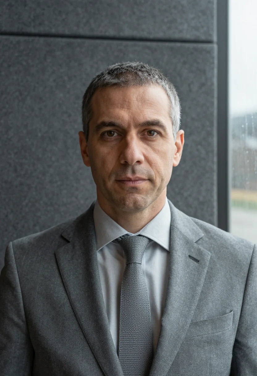 AI brussels rain grey sample — portrait of a man, tight head-and-shoulders portrait of a We