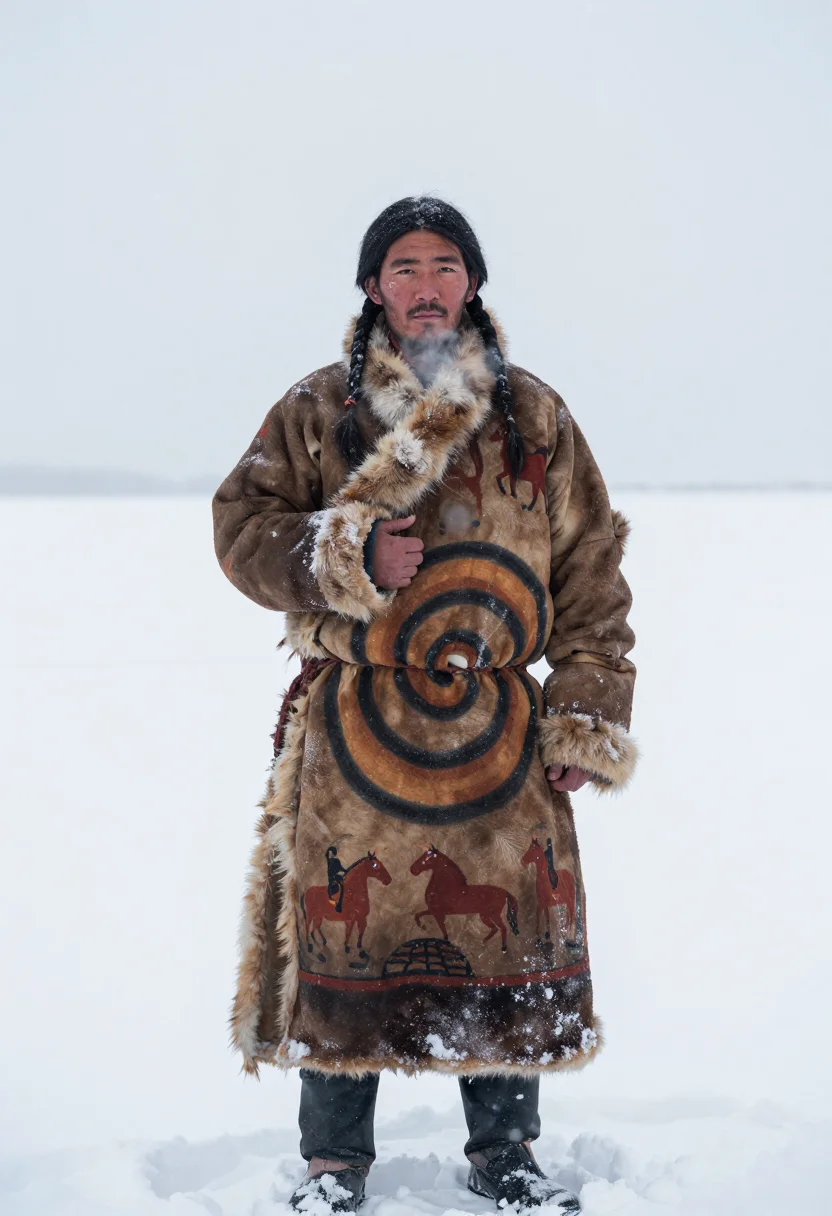 Example portrait from the AI Buffalo Robe — Free Preview, Train Once