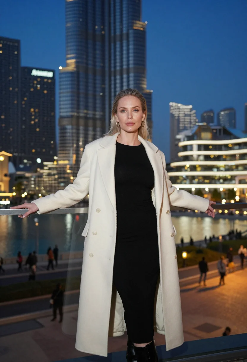 AI burj khalifa sample — portrait of a woman, half-length three-quarter portrait of a