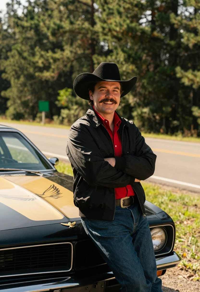 Example portrait from the AI Burt Reynolds — Free Preview, Train Once