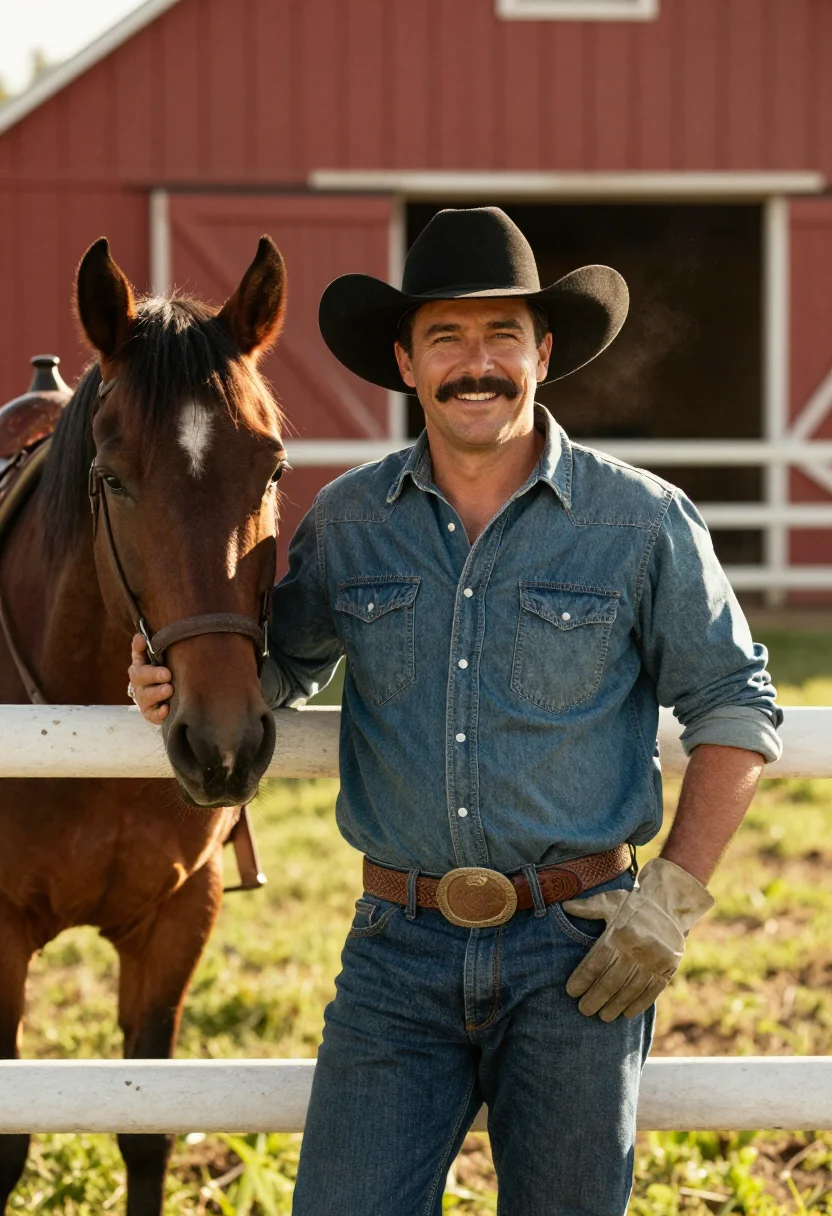 AI burt reynolds sample — portrait of a man, close half-length portrait of a Western-E