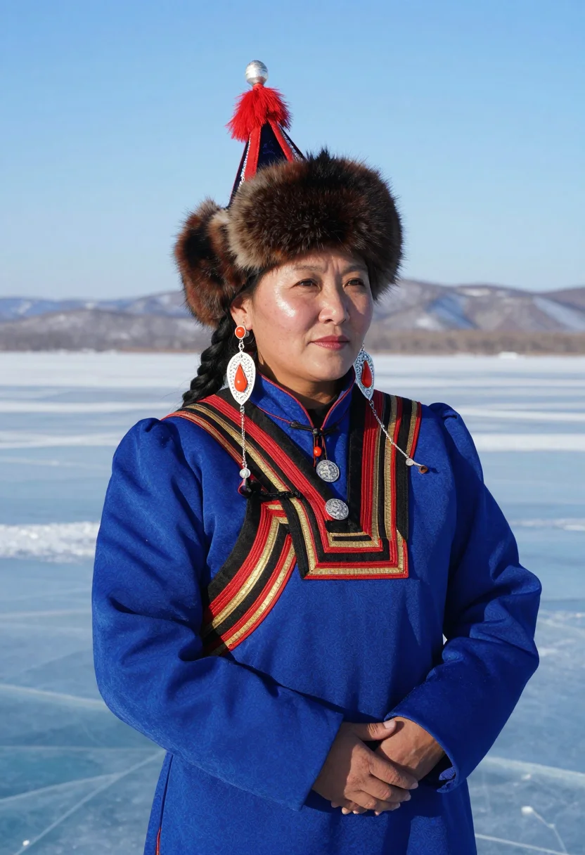 Example portrait from the AI Buryat Degel — Free Preview, Train Once