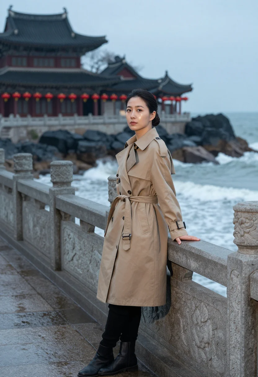 AI busan sample — portrait of a woman, three-quarter-length portrait of a Kore