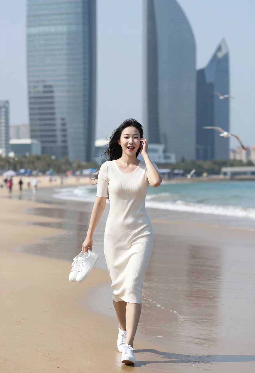 AI busan sample — portrait of a woman, full-length portrait of a Korean woman