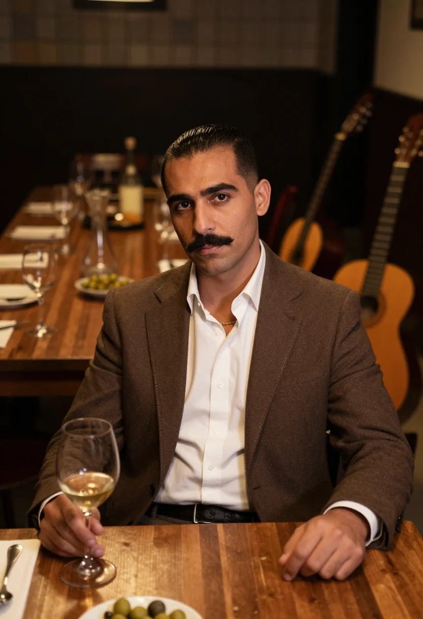 AI c tangana madrileno sample — portrait of a man, close half-length portrait of a man of So