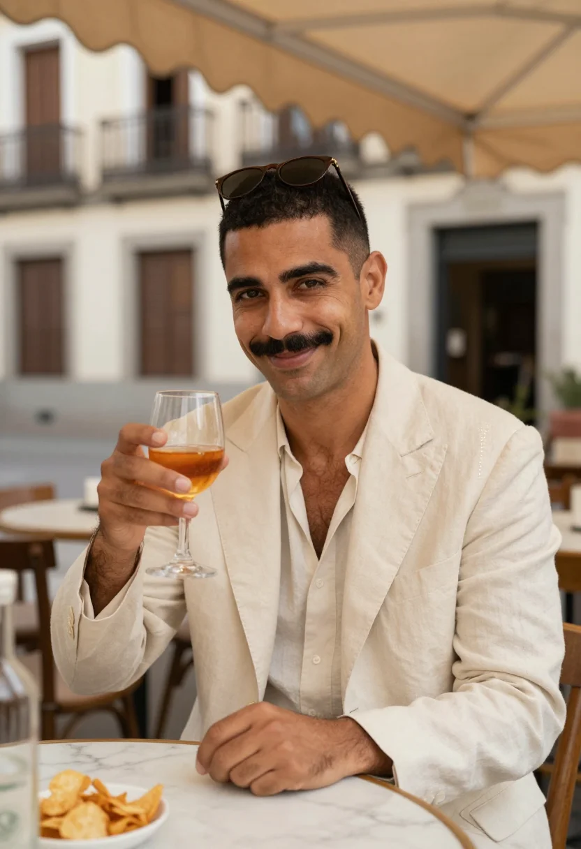 AI c tangana madrileno sample — portrait of a man, close half-length portrait of a man of So