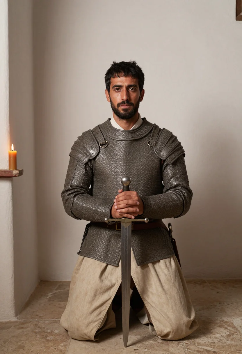 AI caballero sample — portrait of a man, half-length portrait of a Castilian man i