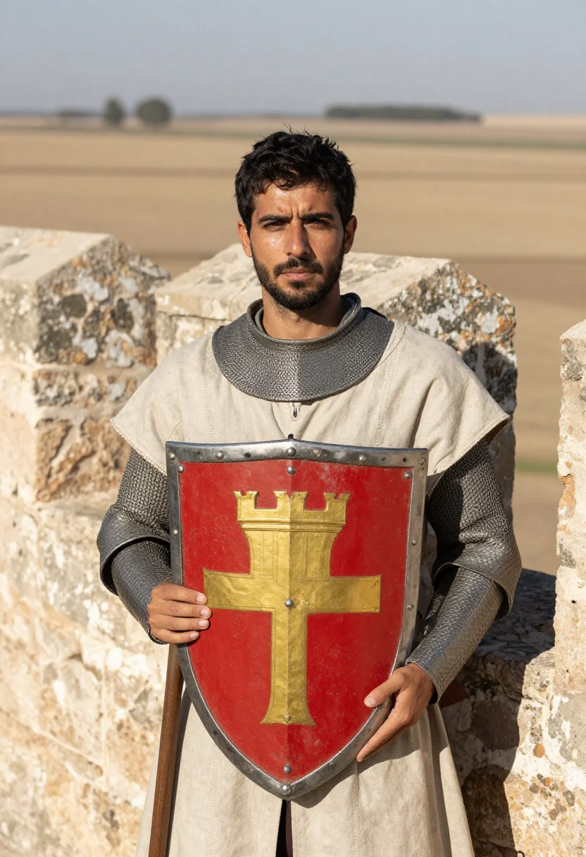 AI caballero sample — portrait of a man, chest-up portrait of a Castilian man in h