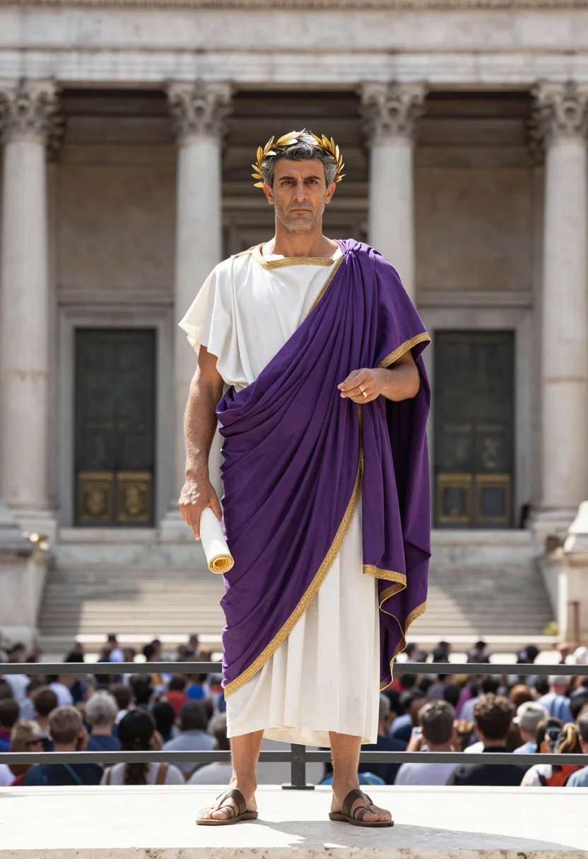 AI caesar sample — portrait of a man, full-length portrait of a Western-Europea