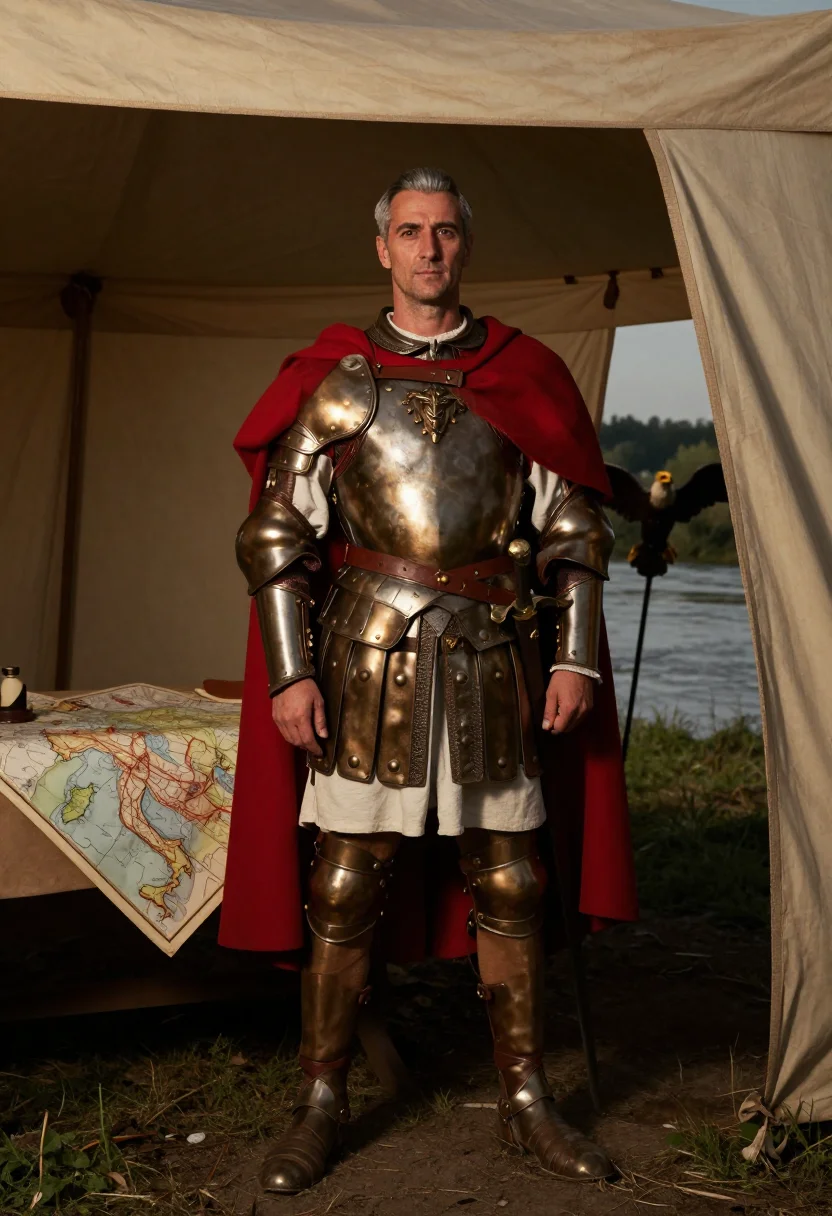 AI caesar sample — portrait of a man, full-length portrait of a Western-Europea