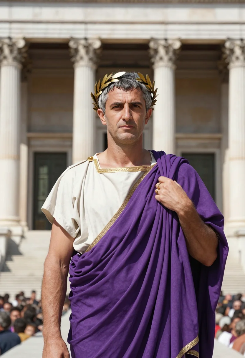 AI caesar sample — portrait of a man, chest-up portrait of a Western-European m