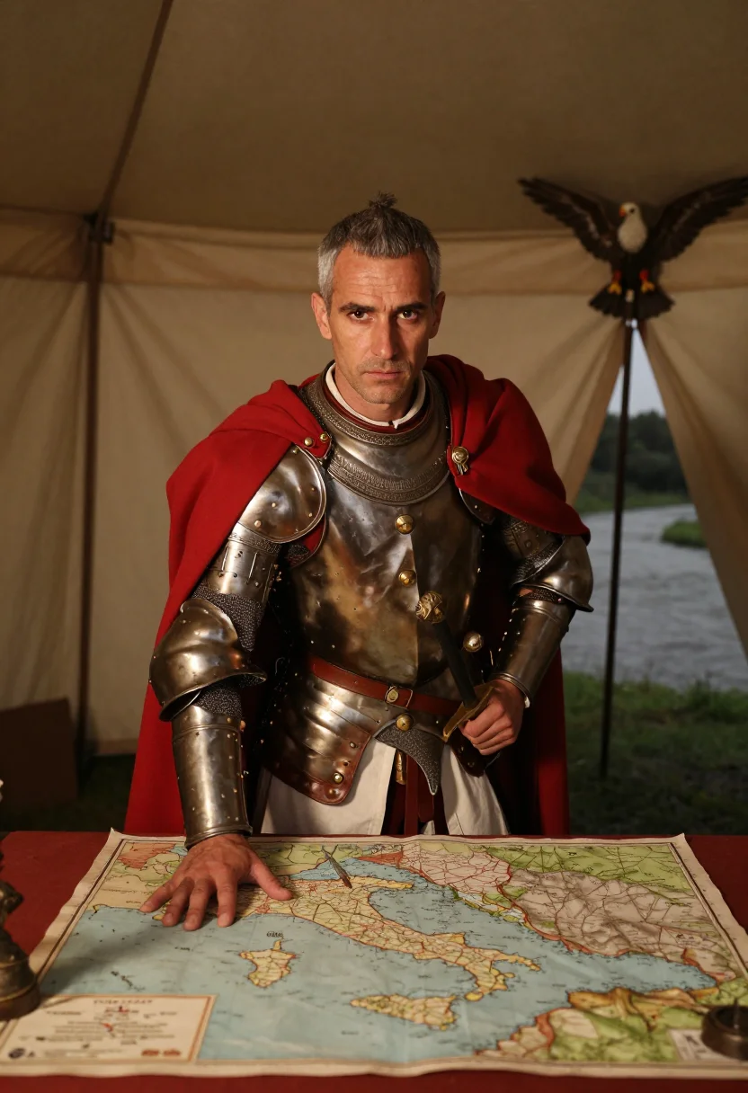 AI caesar sample — portrait of a man, three-quarter-length portrait of a Wester