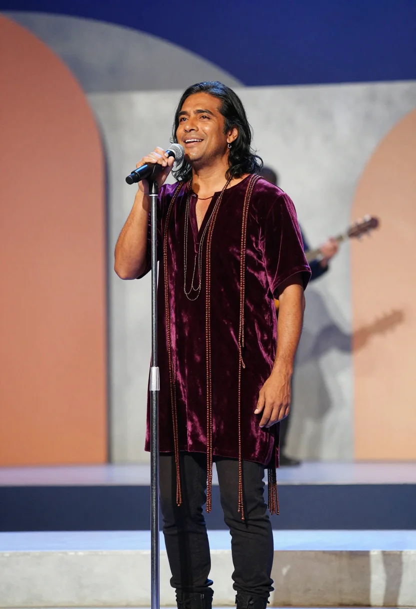 AI caetano tropicalia sample — portrait of a man, half-length portrait of a Latin-American