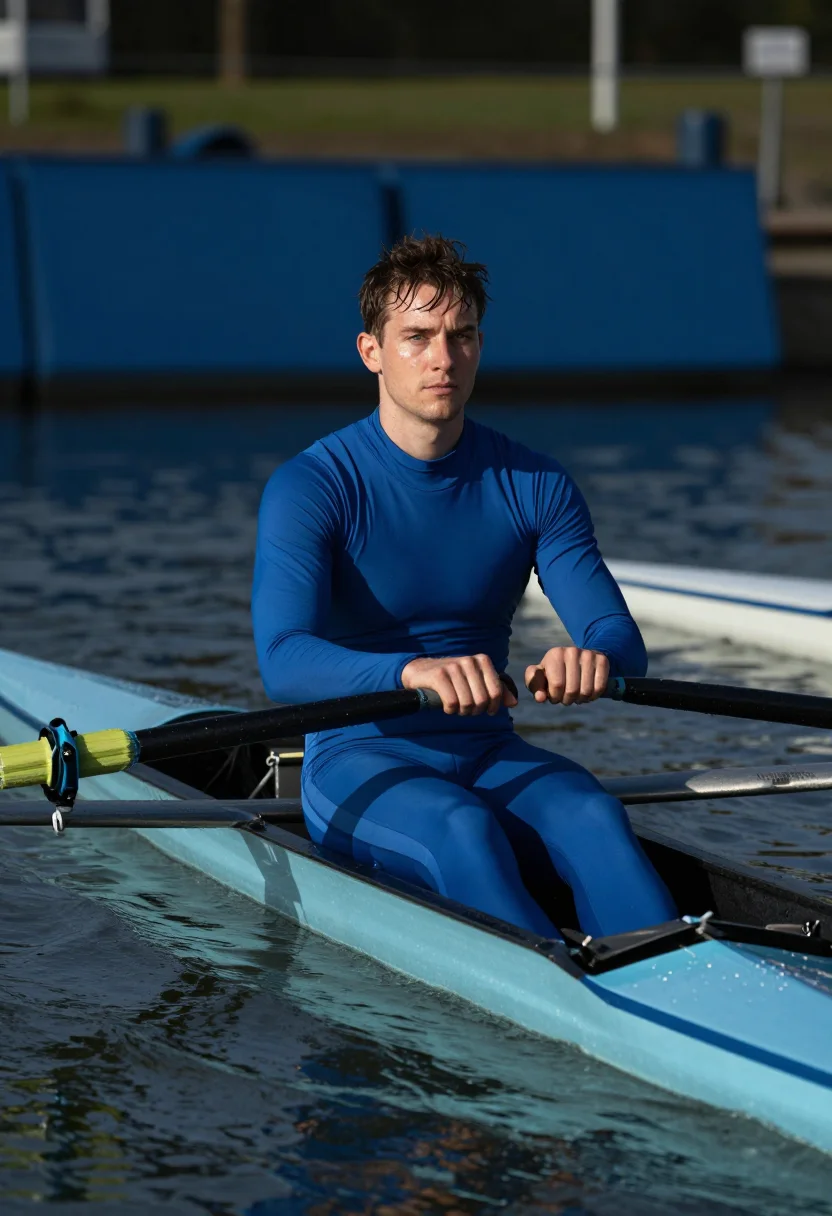 AI cambridge blue sample — portrait of a man, half-length portrait of a man in his late