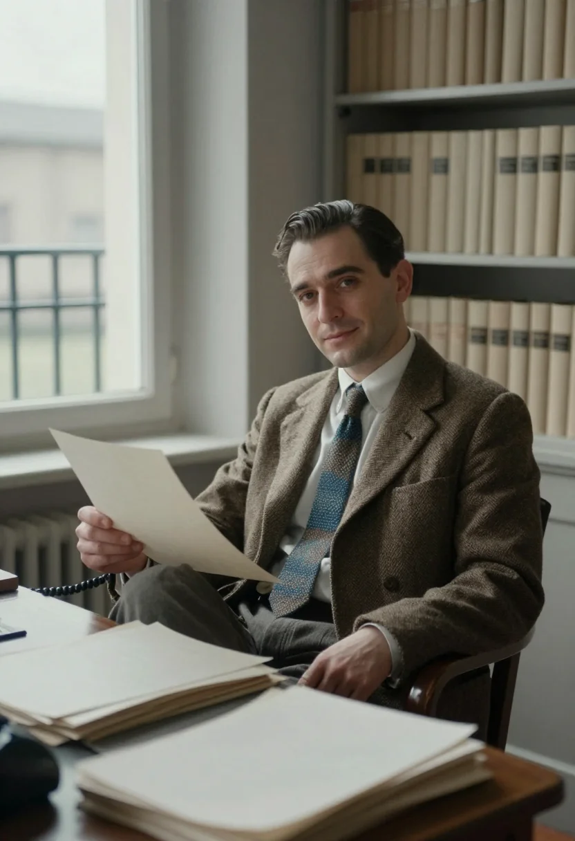AI camus sample — portrait of a man, half-length portrait of a Western-Europea