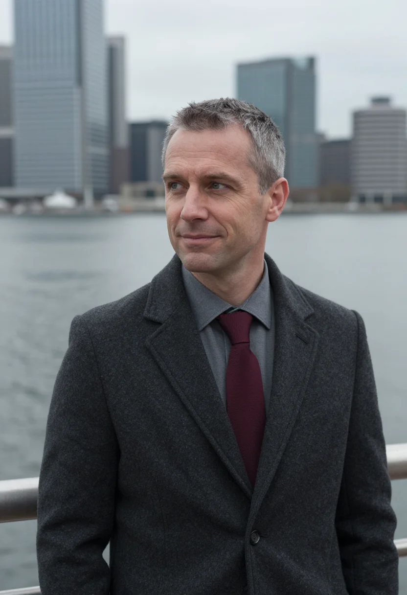 AI canary wharf quant slate sample — portrait of a man, tight headshot of a Western-European man