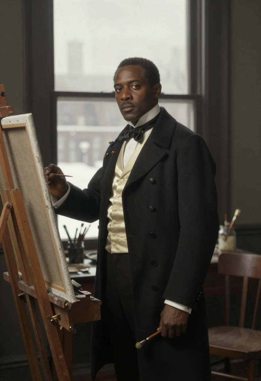 AI candyman sample — portrait of a man, three-quarter-length portrait of a man of