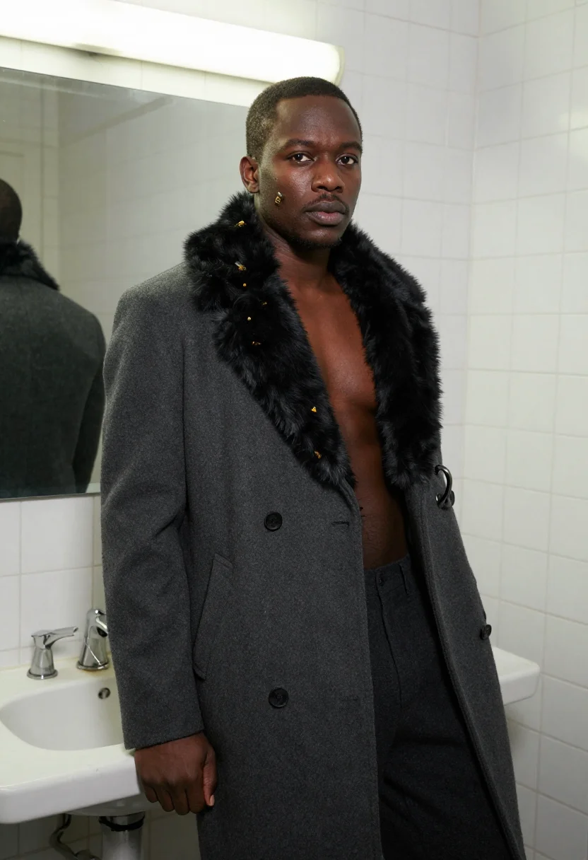 AI candyman sample — portrait of a man, tight three-quarter portrait of a man of