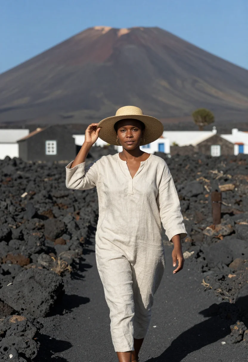 AI cape verde sample — portrait of a woman, three-quarter-length portrait of a Cape