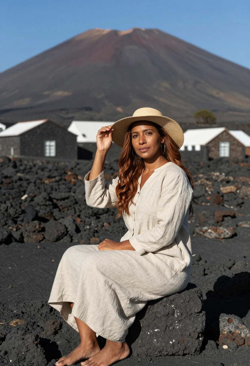 AI cape verde sample — portrait of a woman, half-length portrait of a Cape Verdean