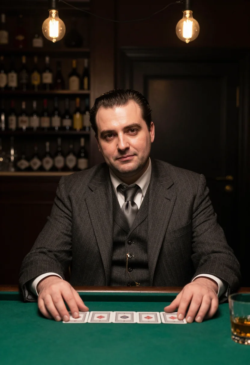AI capone chicago sample — portrait of a man, half-length portrait of a Western-Europea