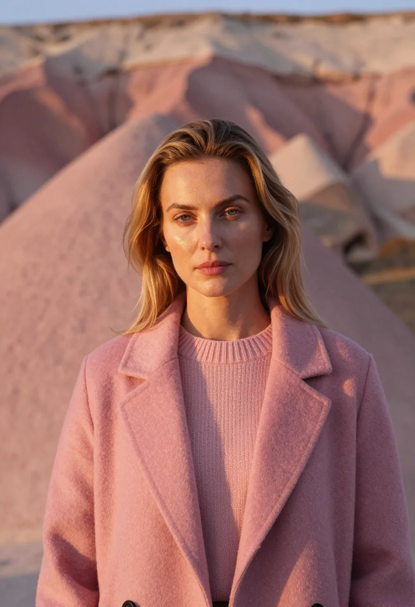 AI cappadocia october rose sample — portrait of a woman, framed tight, head and shoulders, the b