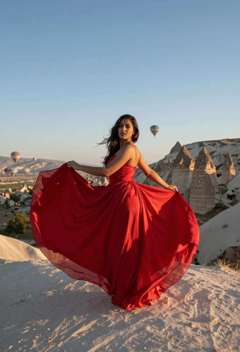 AI cappadocia sample — portrait of a woman, full-length portrait of a South-Asian w